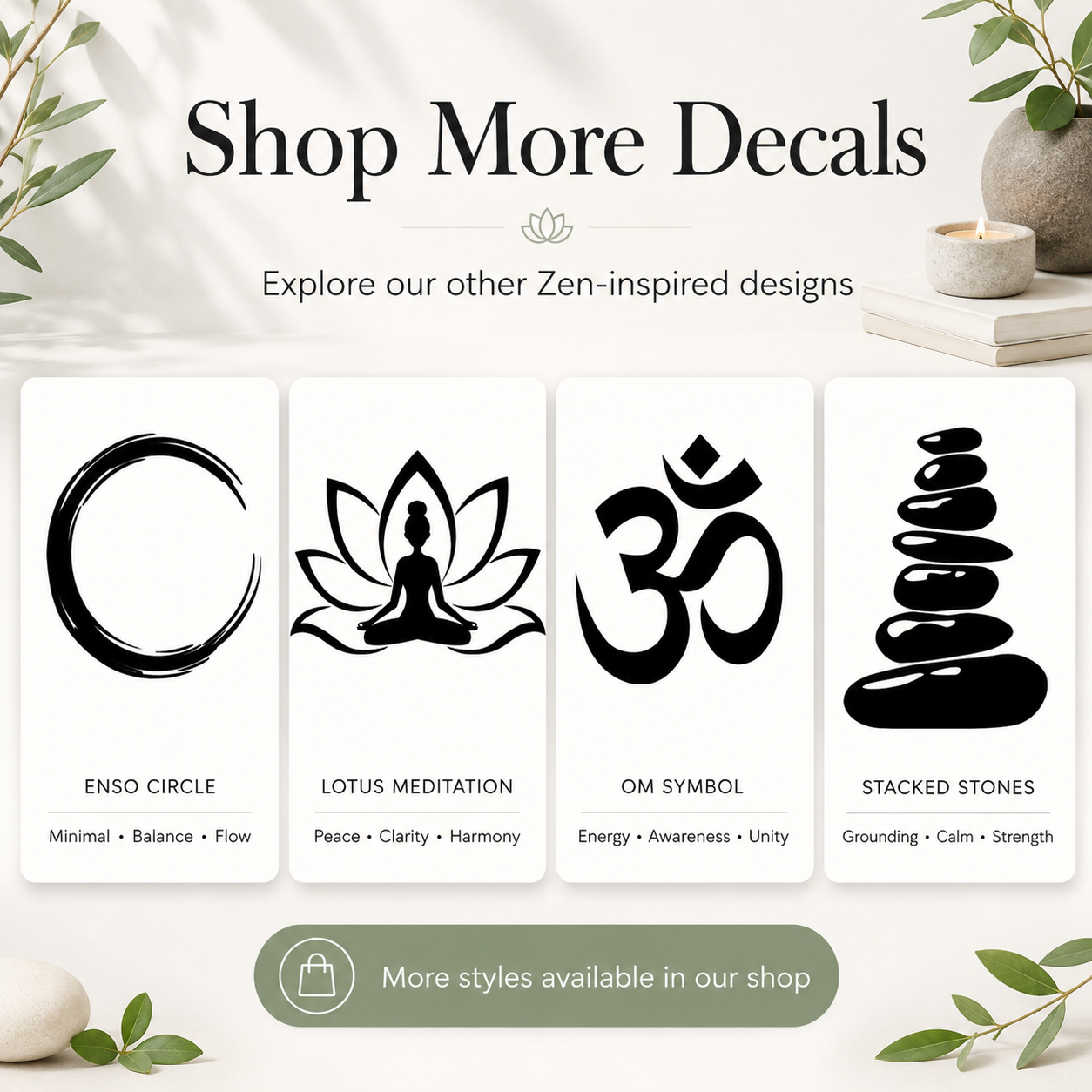 Hamsa Hand Vinyl Decal | Protection & Positive Energy Car Window Sticker