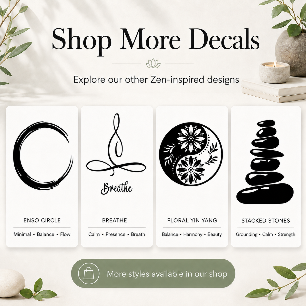 Om Vinyl Decal | Yoga & Meditation Sticker