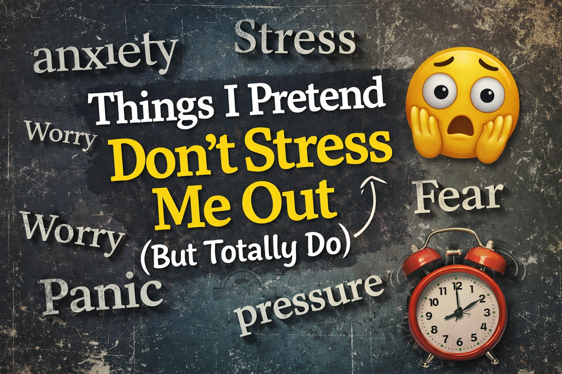 Things I Pretend Don’t Stress Me Out (But Totally Do)