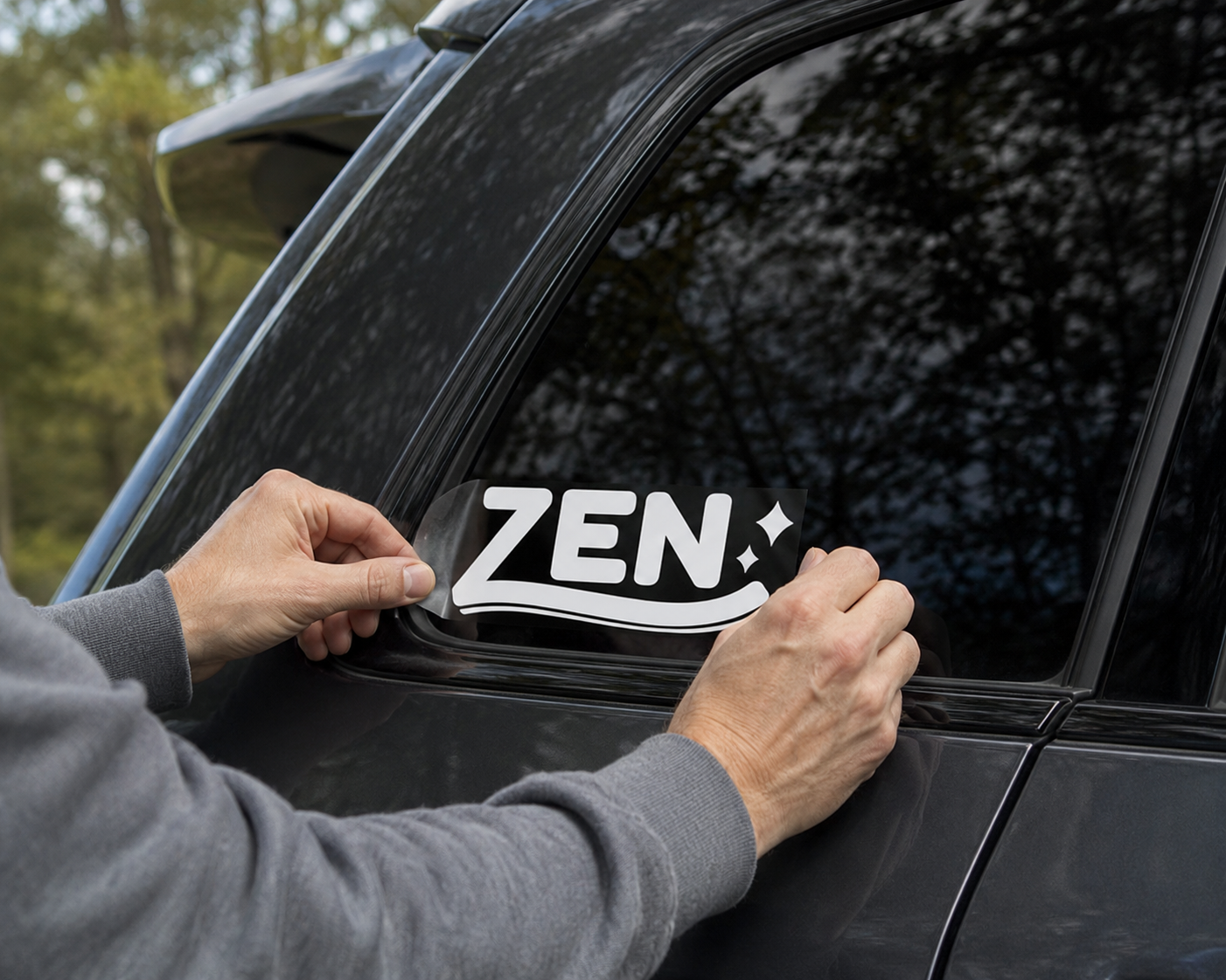 ZEN Vinyl Decal | Peace & Balance Car Window Decal