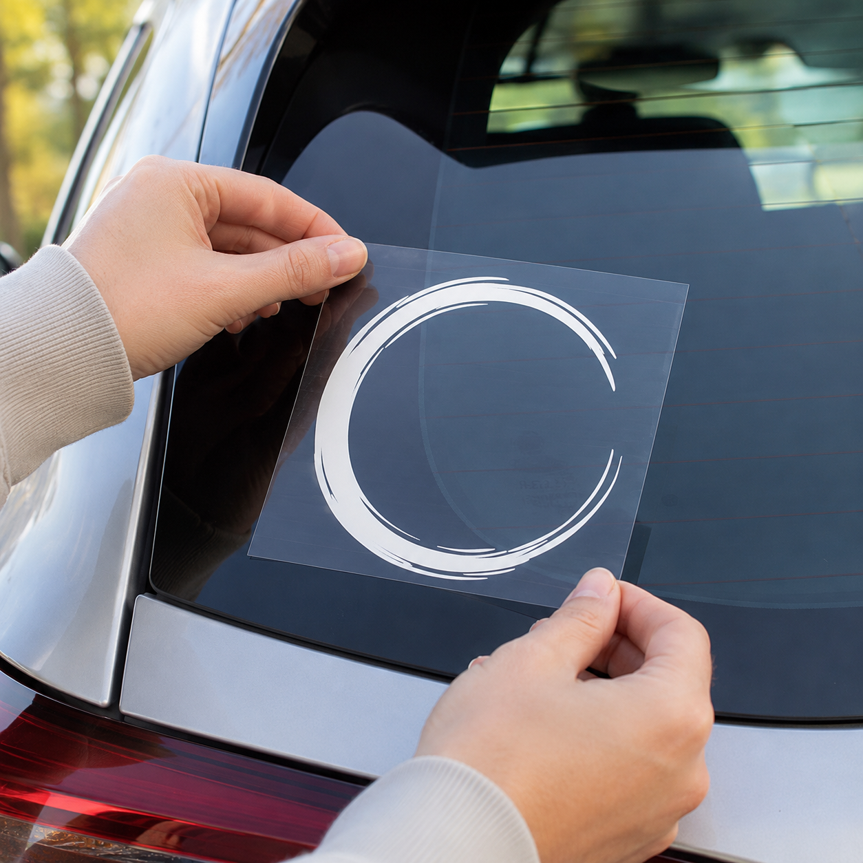 Enso Circle Vinyl Decal | Zen Mindfulness Car Window Sticker