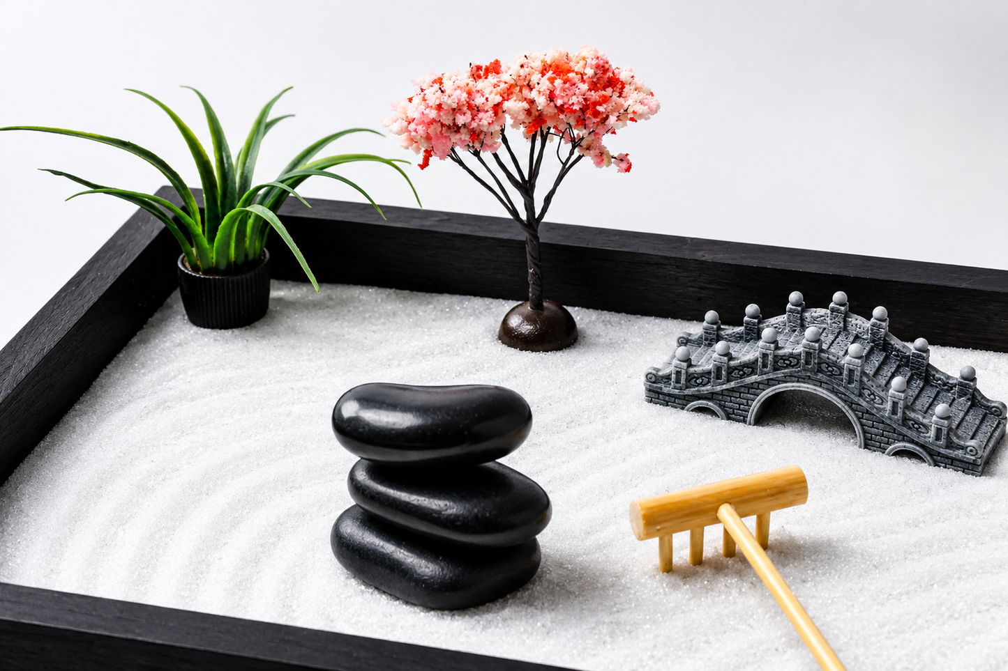 Modern Zen Garden Kit | Handcrafted Zen Garden for Stress Relief