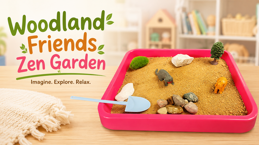 Woodland Friends Kids Zen Garden Kit – Calming Sensory Play Set