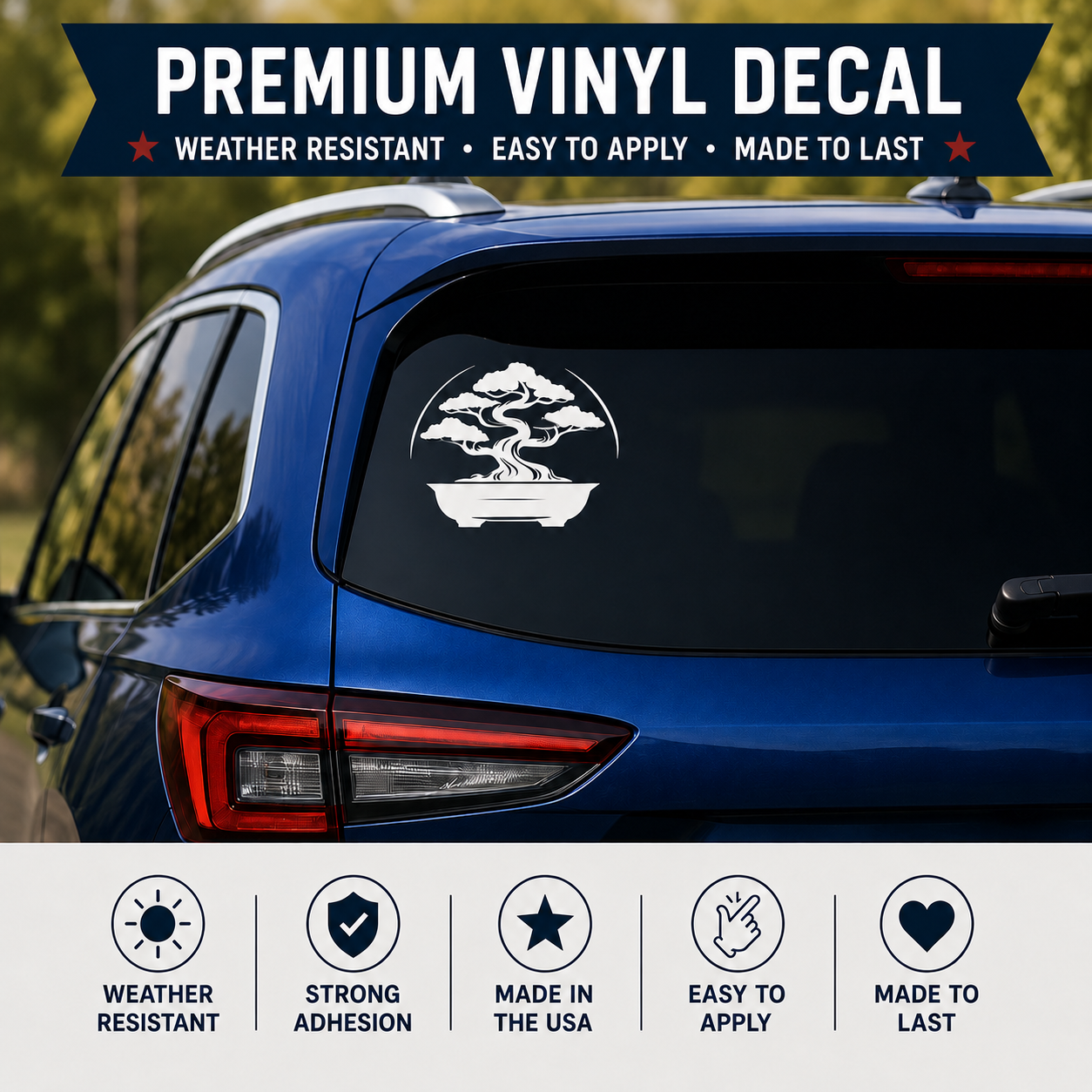 Bonsai Tree Vinyl Decal | Nature & Tranquility Sticker