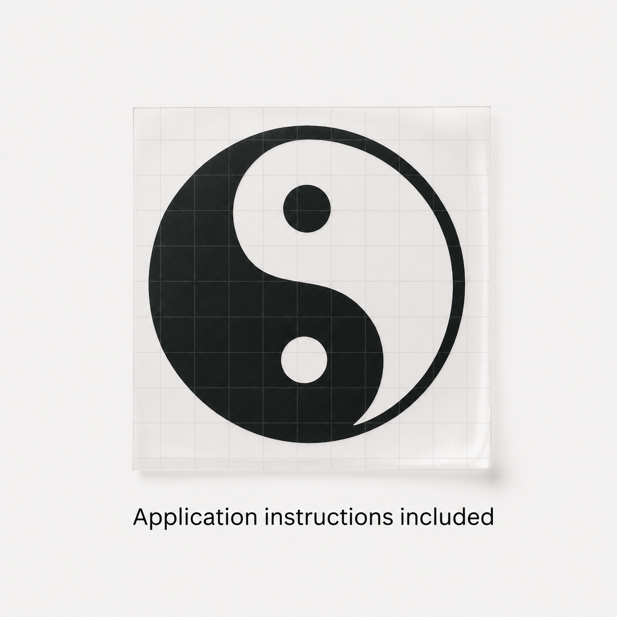 Yin Yang Vinyl Decal | Balance & Harmony Car Window Sticker