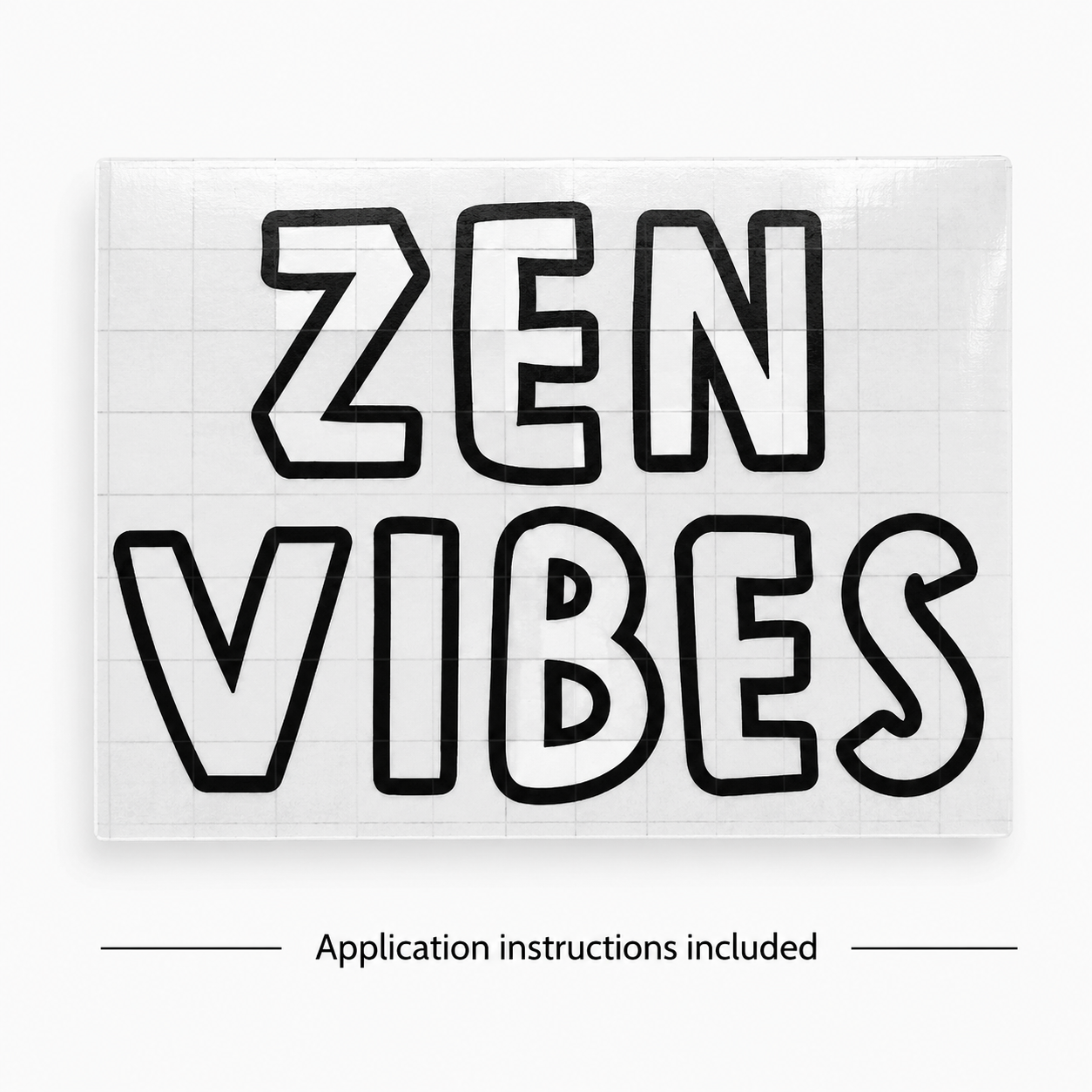 Zen Vibes Vinyl Decal | Positive Lifestyle Window Sticker
