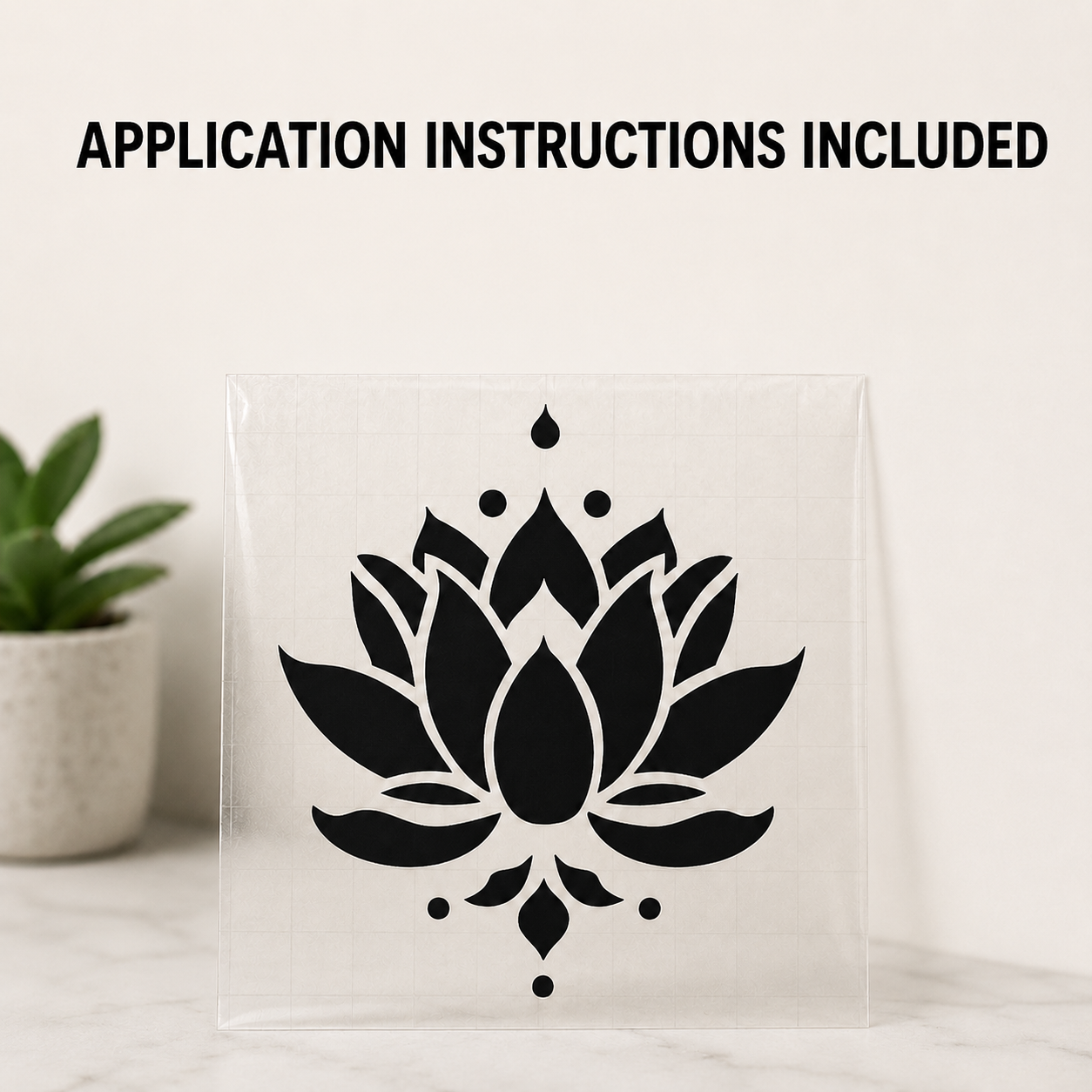 Lotus Flower Vinyl Decal | Peace & Growth Car Window Sticker