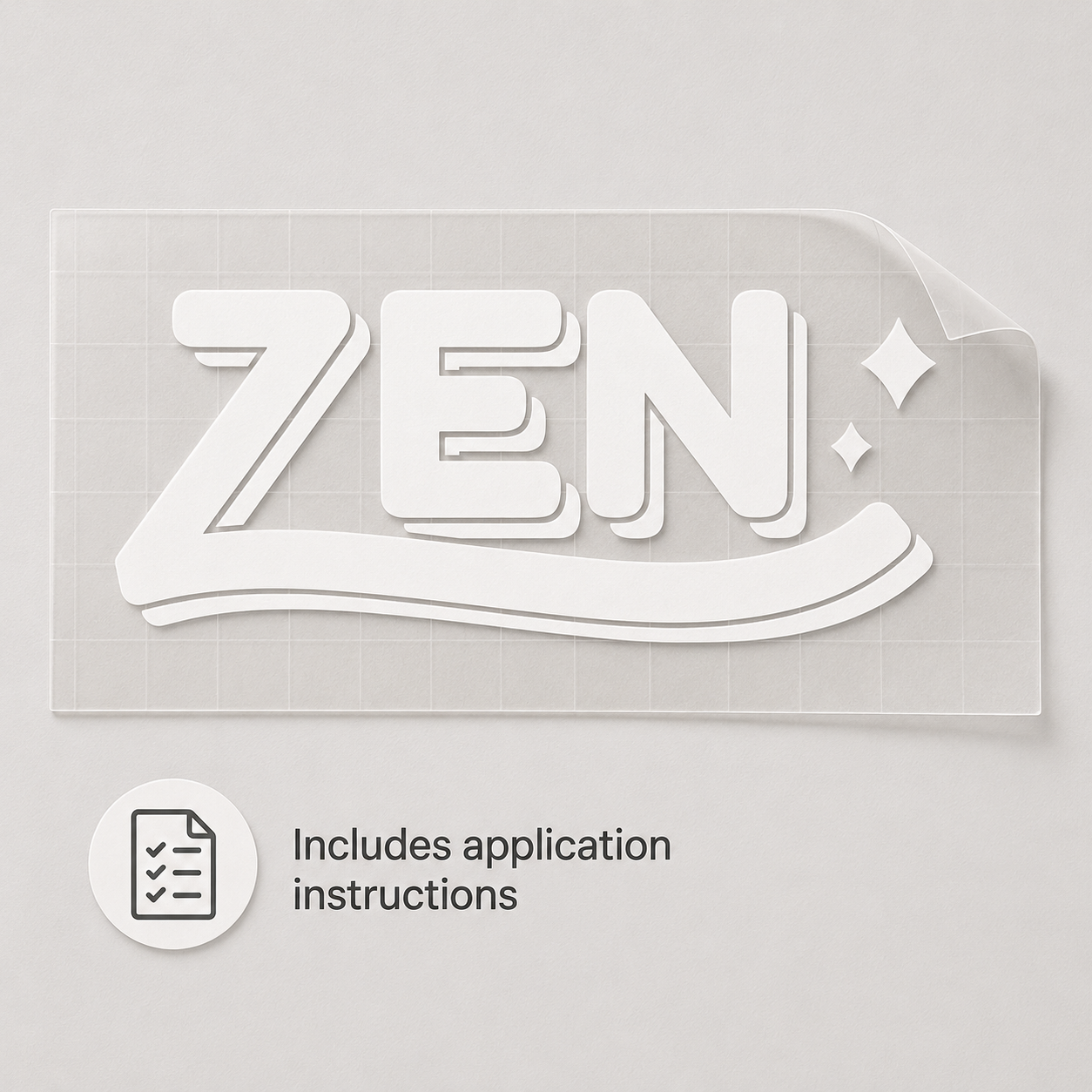ZEN Vinyl Decal | Peace & Balance Car Window Decal