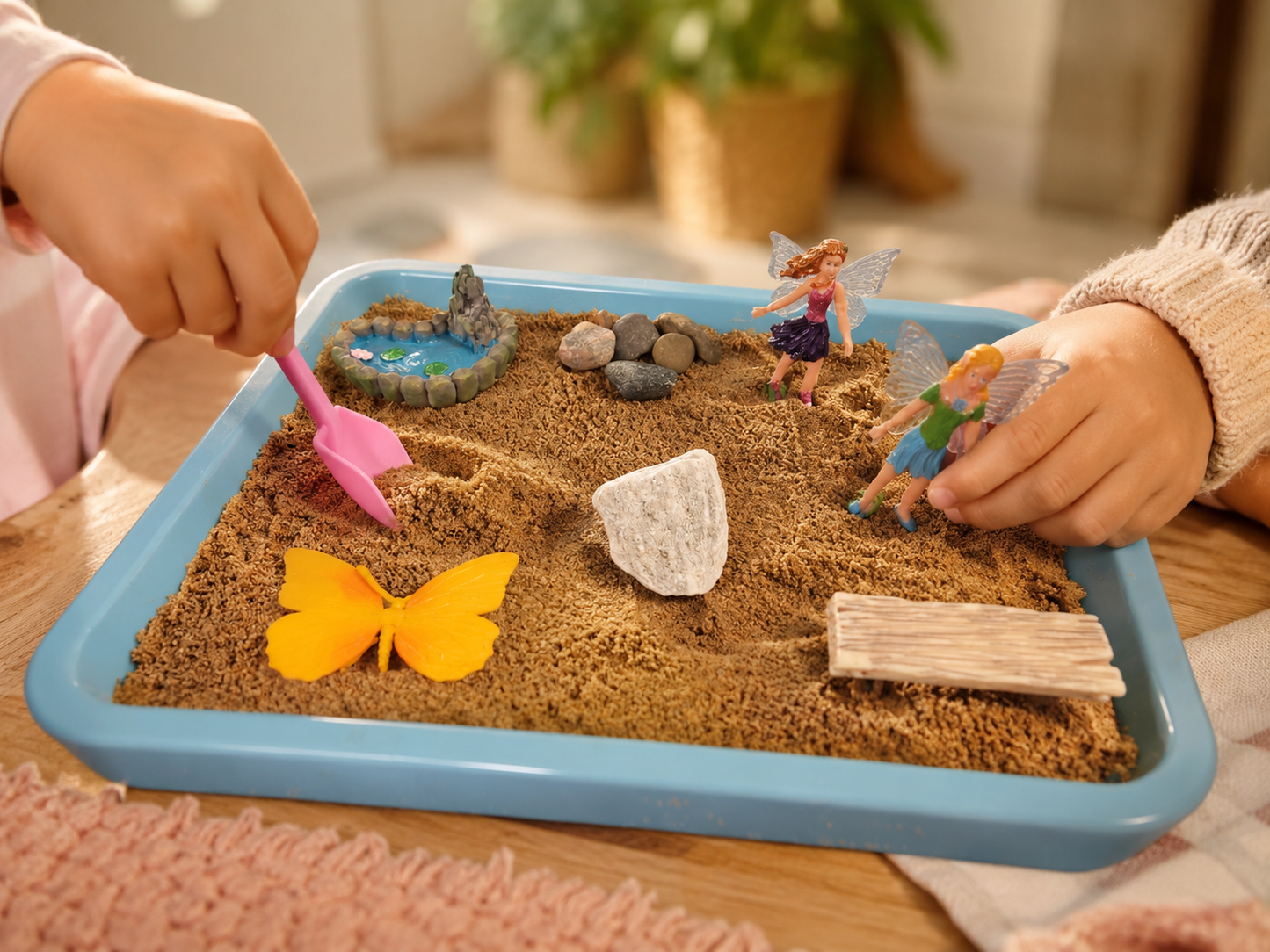 Fairy Meadow Kids Zen Garden – Fairy Sensory Sand Play Kit for Calm, Creative Fun