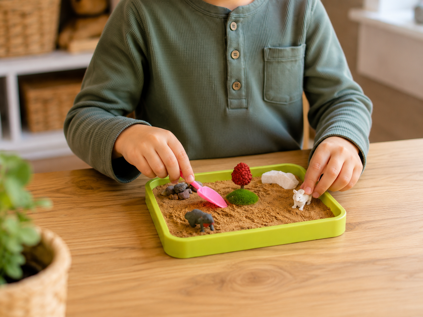 Woodland Friends Kids Zen Garden Kit – Calming Sensory Play Set