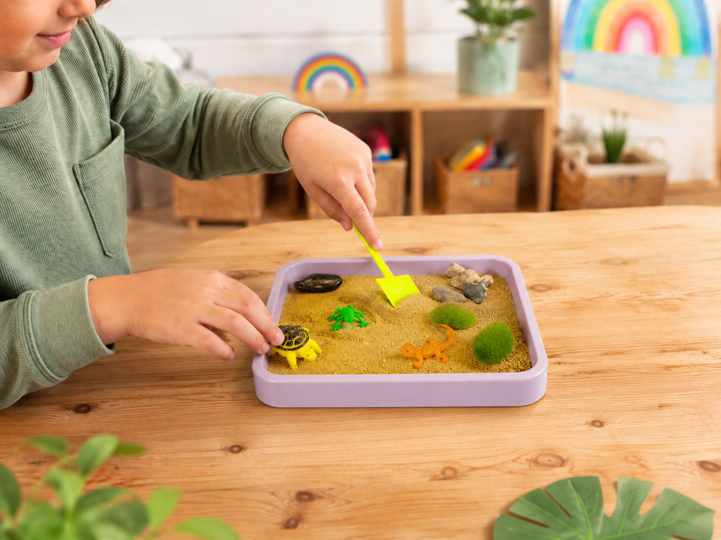 Reptile Realm Kids Zen Garden Kit – Calming Sensory Sand Tray for Creative Play