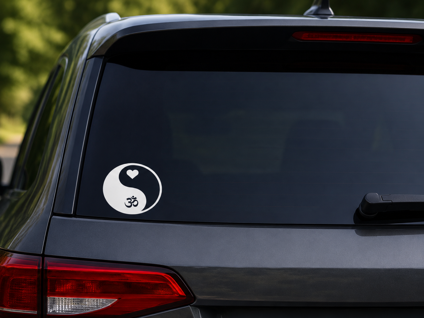 Om Yin Yang Vinyl Decal | Harmony & Mindfulness Car Window Decal